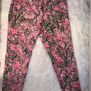 Floral Pink and green  ankle pant from H&M.